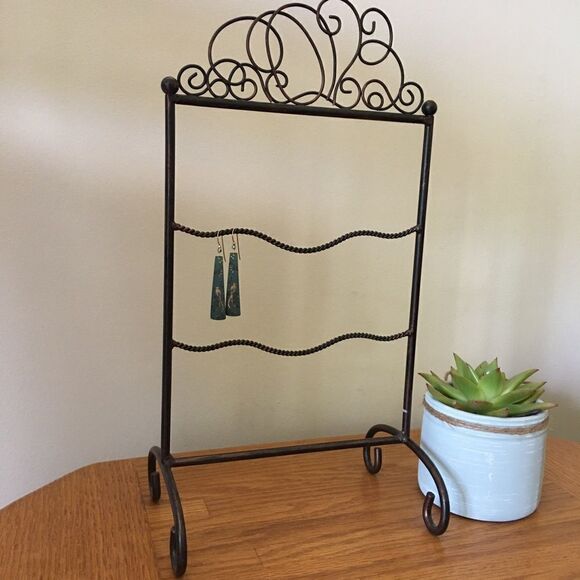 Jewelry Stand NWOT Earring Ladder Holder Antique Bronze - Picture 5 of 5
